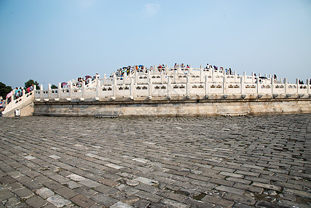 公园护栏柱子远古的古典式北京天坛背景