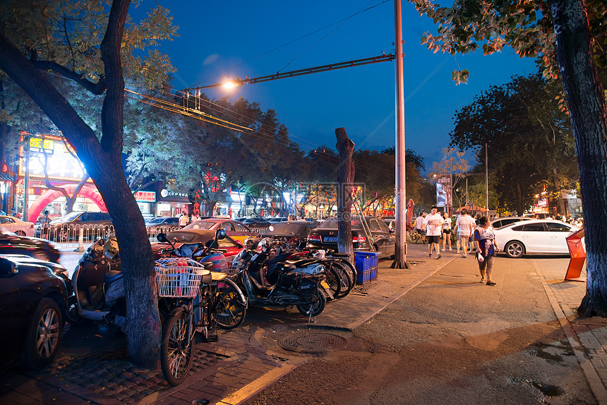 都市风景旅游购物北京街市夜景图片