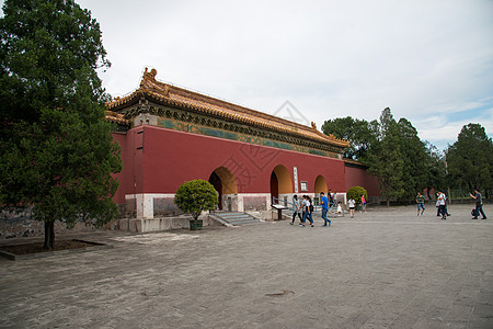 北京旅游首都远古的建筑结构北京十三陵背景