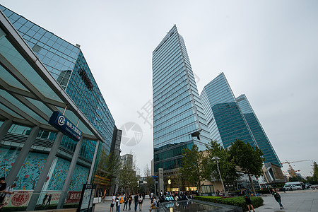 北京CBD都市风景东亚楼群北京国贸背景