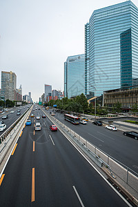 华贸城市交通北京CBD建筑背景