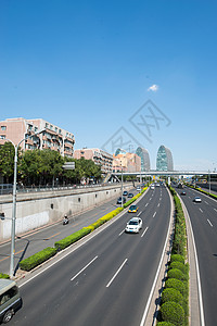 垂直构图建筑外部道路北京西直门建筑群图片