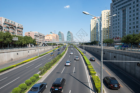 现代建筑市中心旅游旅游胜地北京西直门建筑群背景