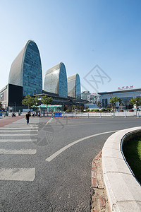 白昼市中心城市北京西直门建筑群图片