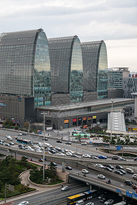 都市风景道路东亚北京西直门立交桥图片
