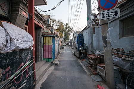 户外门口城市北京胡同高清图片