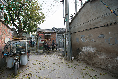 门口居住区大城市北京胡同图片