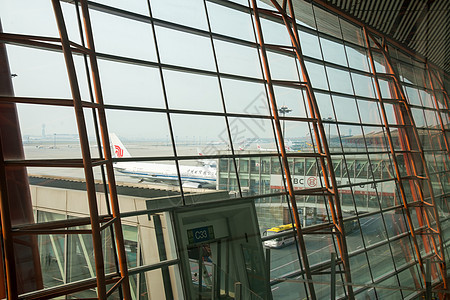 交通公共交通候机厅北京首都机场图片