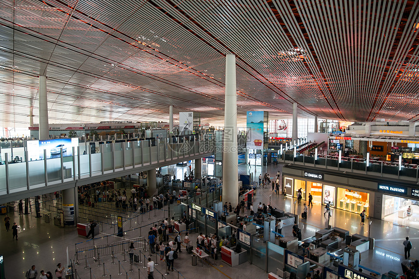 白昼航空业水平构图北京首都机场图片