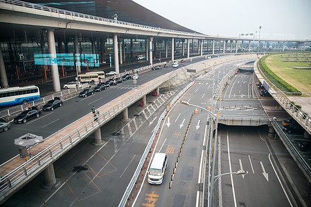 水平构图发展公共交通北京首都机场图片