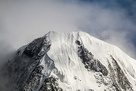 冬日雪景甲应村的梅里雪山4A景区背景