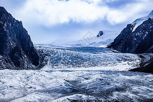 仁龙巴冰川雪景图片