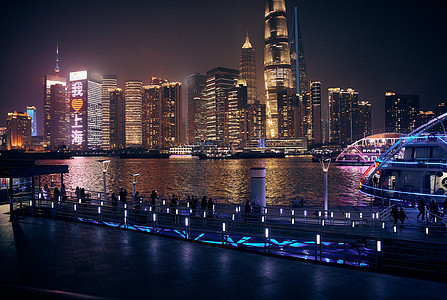 上海浦江夜景图片