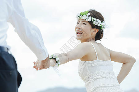 国际婚礼跳舞幸福的新娘背景
