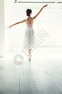 芭蕾舞女演员背影图片