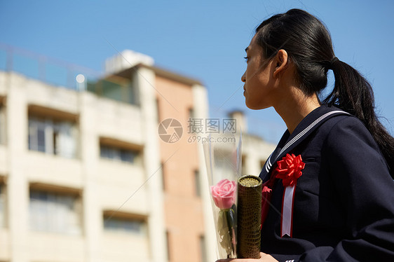 女孩们小学生年轻人校园毕业图片