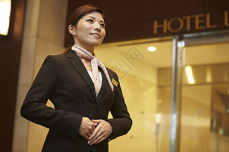 宾馆服务管理人员在酒店工作的女图片