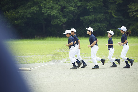 监理教练控制器留白男孩棒球练习运行背景