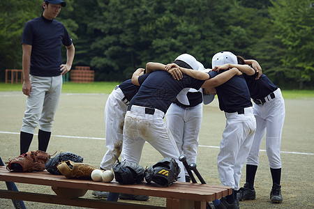 领域小姑娘教练shonen棒球比赛形成一个圆圈的成员图片