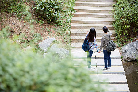 公园燃烧韩国青春朋友旅行图片