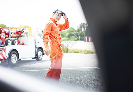 道路救援服务人员工作高清图片素材