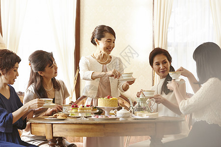 餐厅茶点享受优雅的茶时间课图片