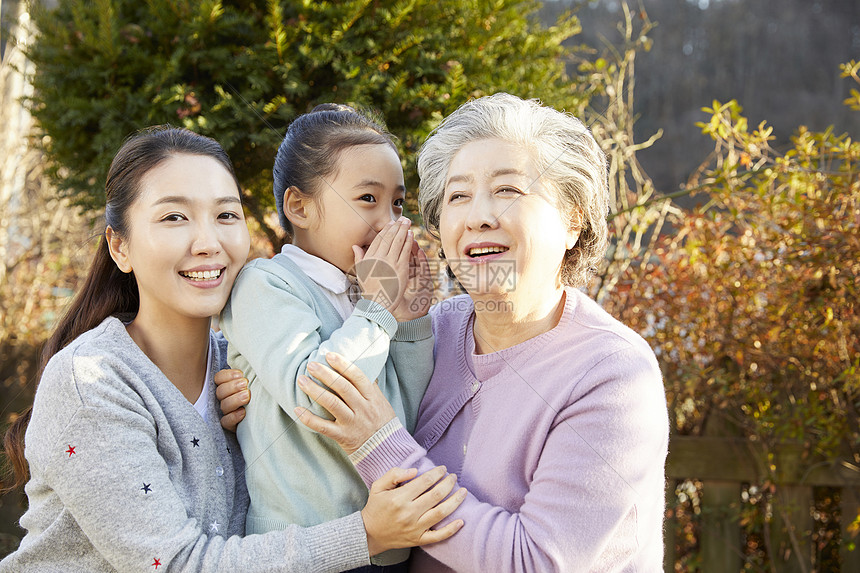 祖母女孩成年女子奶奶妈妈孙女女儿韩国人