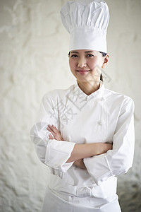手工艺人厨师肖像女人图片