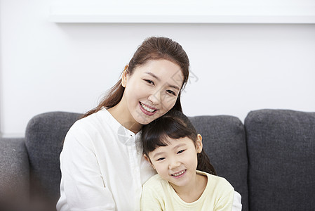 成人瓦因笑住房生活家庭母亲女儿韩国人图片