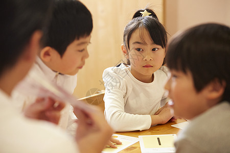 学习男人们幼儿园儿童儿童英语课堂背景