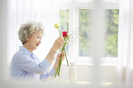 放松分庭律师住房生活女人老人韩国人图片