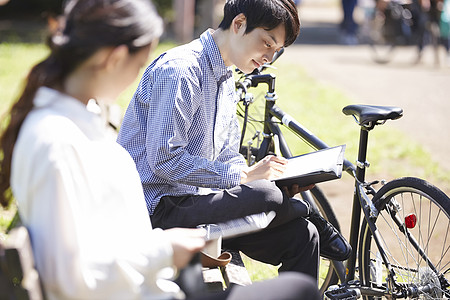 活力学生脚踏车假期复制空间公园笔记本男士背景