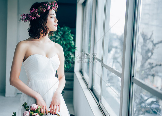 女士们美会前照片新娘婚礼婚纱图片