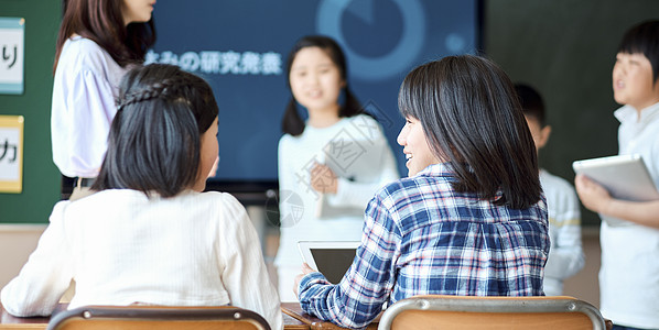 老师在教学生如何使用数码产品学习图片