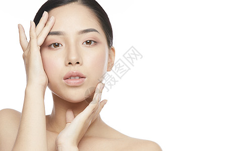 皮肤管理的护肤女性图片