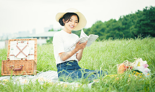 亚洲花人类野餐女士图片