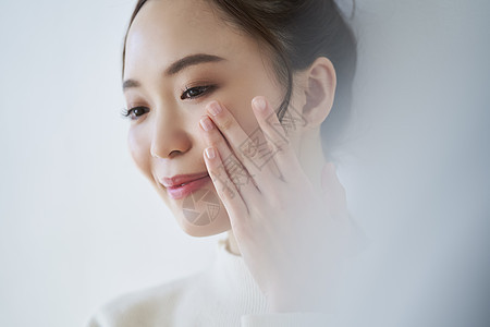 面部壮年盥洗用品女美的形象图片