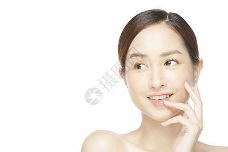女性面部肌肤保养美容图片