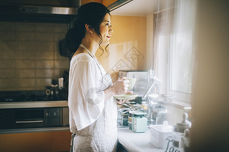 烹调创建家务女人的生活方式主妇图片