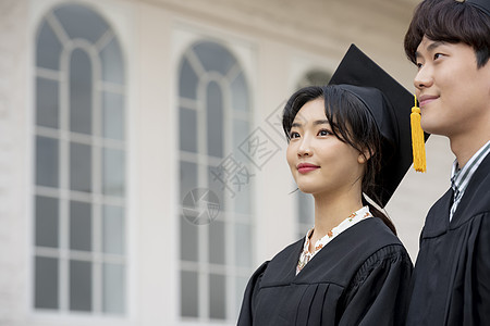 庆典幸福成年女子学生毕业教育背景图片