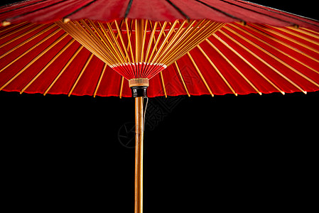 中国传统古风红色油纸伞图片