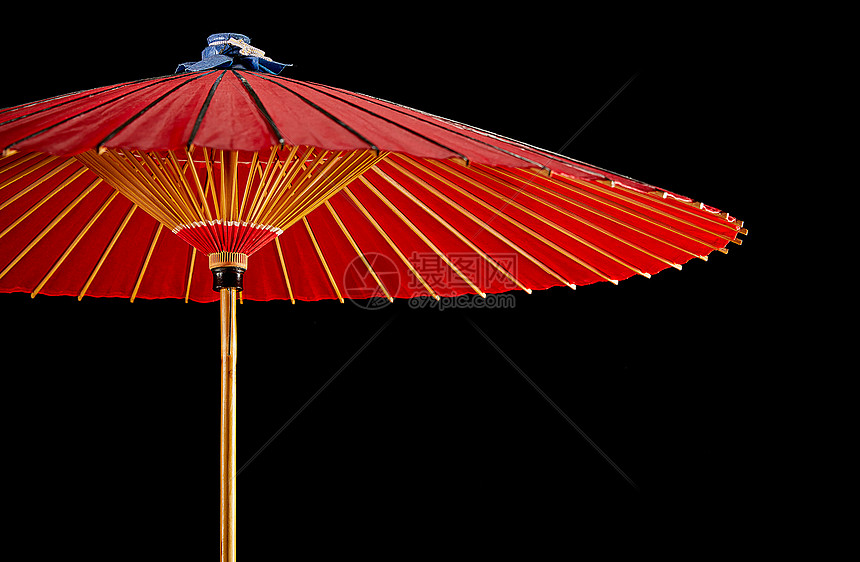 中国传统红色古风油纸伞
