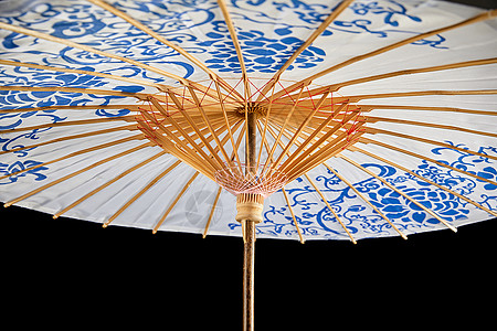 中国传统古风油纸伞内部结构图片
