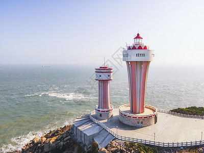 日照灯塔风景区南澳岛海岛风景区网红灯塔背景