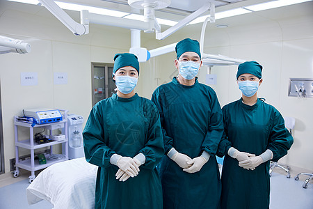 手术室内医生团队形象高清图片