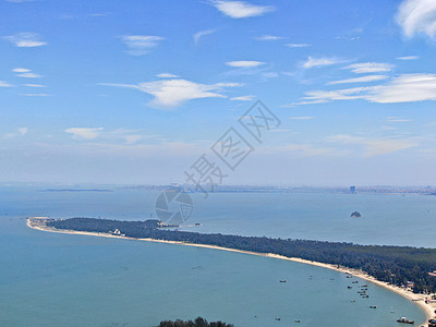 福建湄洲岛5A景区航拍图片
