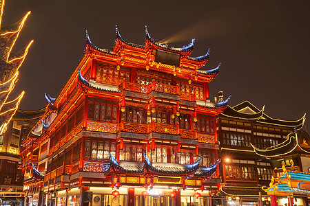 新年春节上海城隍庙图片