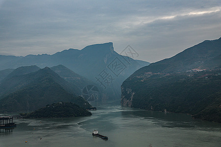 重庆白帝城夔门重庆市奉节县白帝城景区背景