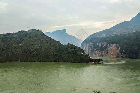 重庆白帝城夔门重庆市奉节县白帝城景区背景