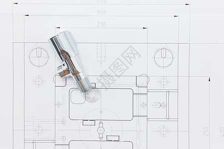 建筑设计工程设计制图纸工具背景